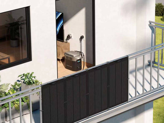 Arbeitsprinzip des Balkon-Solarkraftwerks für Energiespeicherung und Stromversorgung in der Nacht