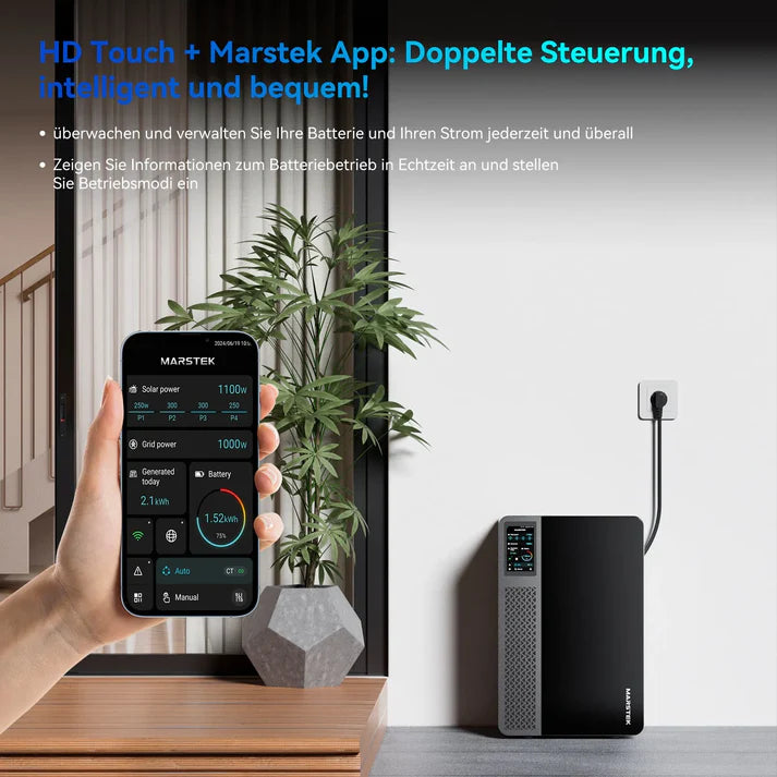 MARSTEK JUPITER C Balkonkraftwerk Mit Speicher All-In-One