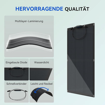 MARSTEK APOLLO- Solarpanel Flexibel 4 Stücke