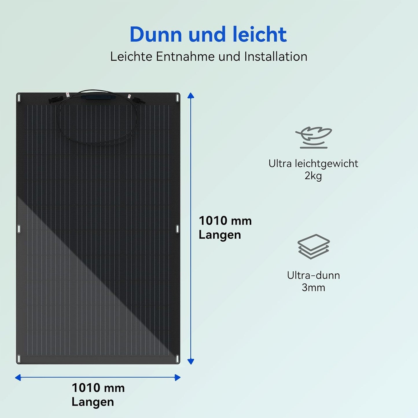 MARSTEK APOLLO- Solarpanel Flexibel 4 Stücke